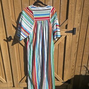Colorful Striped House Dress